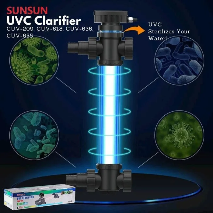 SunSun CUV209 internal UVC clarifier, 9 W, spiral tube