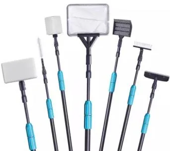 Chaning 7-in-1 aquarium cleaning set, 54-100 cm telescopic handle, seven interchangeable heads