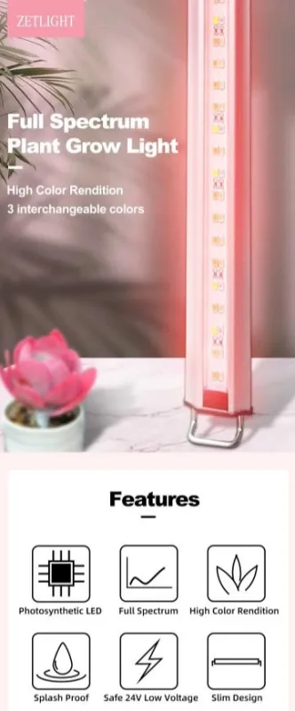 Zetlight ZP Plant Grow plant light, 30 cm