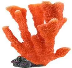 Artificial branching coral, orange, 32 cm