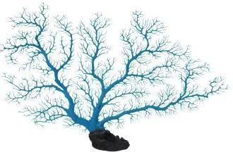 Artificial sea fan, turquoise, 60 cm