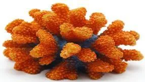Artificial coral colony, orange, 13 cm