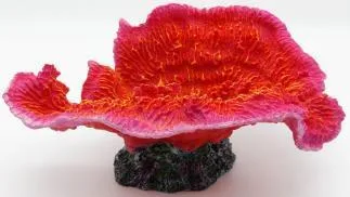 Artificial disc coral, red and pink, 28 cm