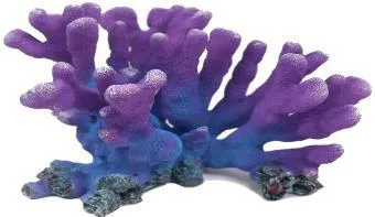 Artificial branching coral, purple, 23 cm