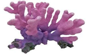 Artificial branching coral, purple and pink, 19 cm