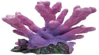Artificial branching coral, purple and pink, 19 cm