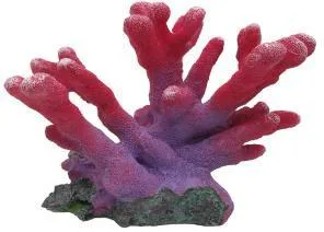 Artificial branching coral, red and pink, 19 cm