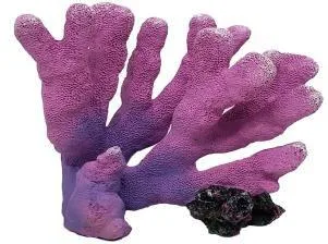 Artificial branching coral, purple and pink, 15 cm