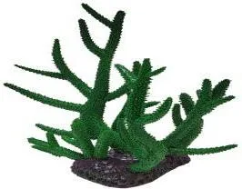 Artificial branching coral, green, 31 cm
