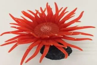 Artificial sea anemone, red, 18 cm