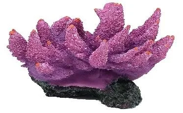 Artificial branching coral, purple and orange, 23 cm