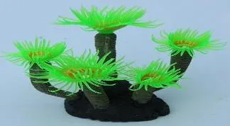 Artificial sea anemone, green, 12 cm