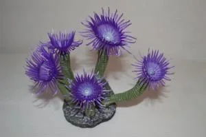 Artificial sea anemone, purple, 12 cm