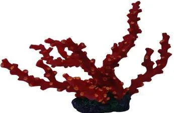 Artificial branching coral, red and orange, 33 cm