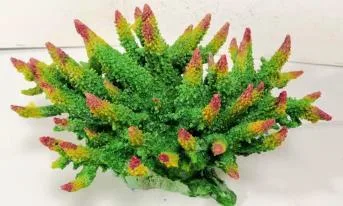 Artificial coral colony, green, 22 cm