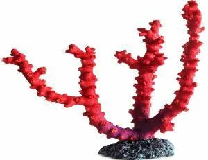 Artificial branching coral, red and purple, 33 cm