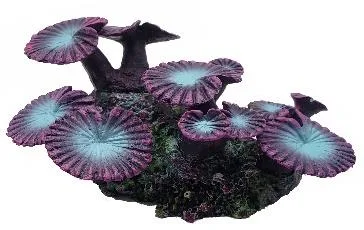 Artificial disc coral, pink, 10 cm