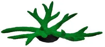 Artificial branching coral, green, 22 cm