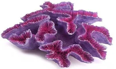 Artificial leaf coral, purple and pink, 17 cm