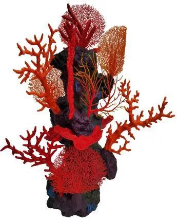 Reef centrepiece, red and orange, 63 cm