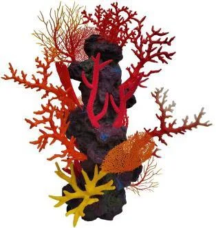 Reef centrepiece, red and orange, 68 cm
