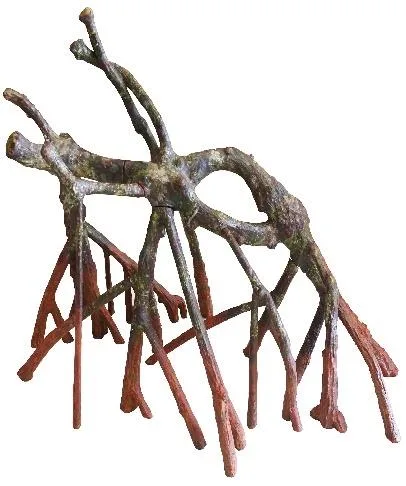 Bonsai-style aquarium tree ornament, 80x41x58 cm