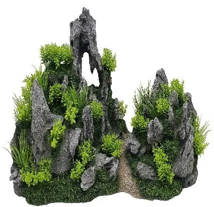 Rock landscape with a sand path, 49 cm