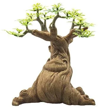 Squat tree with buttress roots, 15 cm