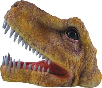 Dinosaur head with moving eye, air-pump driven, 27x13x16 cm