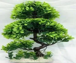 Artificial silk/plastic aquarium plant, 35 cm tall (33001)