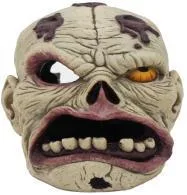 Resin aquarium ornament shaped as a decayed 'zombie' head