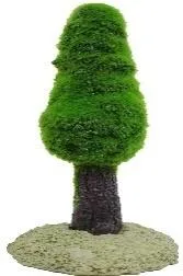 Topiary ornament with a conical canopy, 16 cm