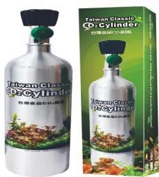 Taiwan Classic aluminium CO2 cylinder with tap, 1 L