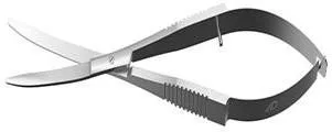 Stainless steel aquascaping scissors, short blades, 26 cm