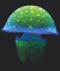 Mosaic jellyfish, five colours, 8×8×12 cm