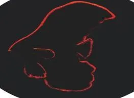 Floating batfish ornament, three colours, 7×2×11 cm