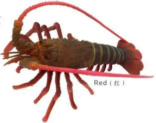 Glowing lobster ornament, four colours, 13×9×10 cm