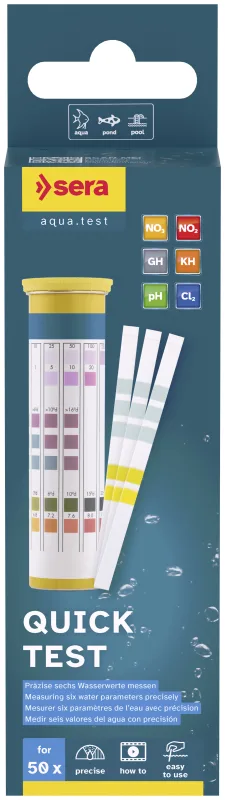 sera Quick Test water test strips 6 in 1, 50 strips