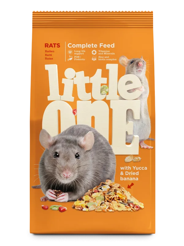 Little One Rats complete feed, 900 g