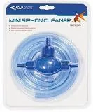 Gravel siphon for small aquariums, with hand pump